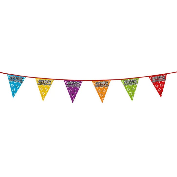 Joyeux Anniversaire Slinger Gekleurd 8m, Hobby en Vrije tijd, Feestartikelen, Nieuw, Verzenden