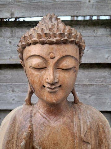 Boeddha van hout / handgemaakt / 49 cm - Buddha - Indonesië