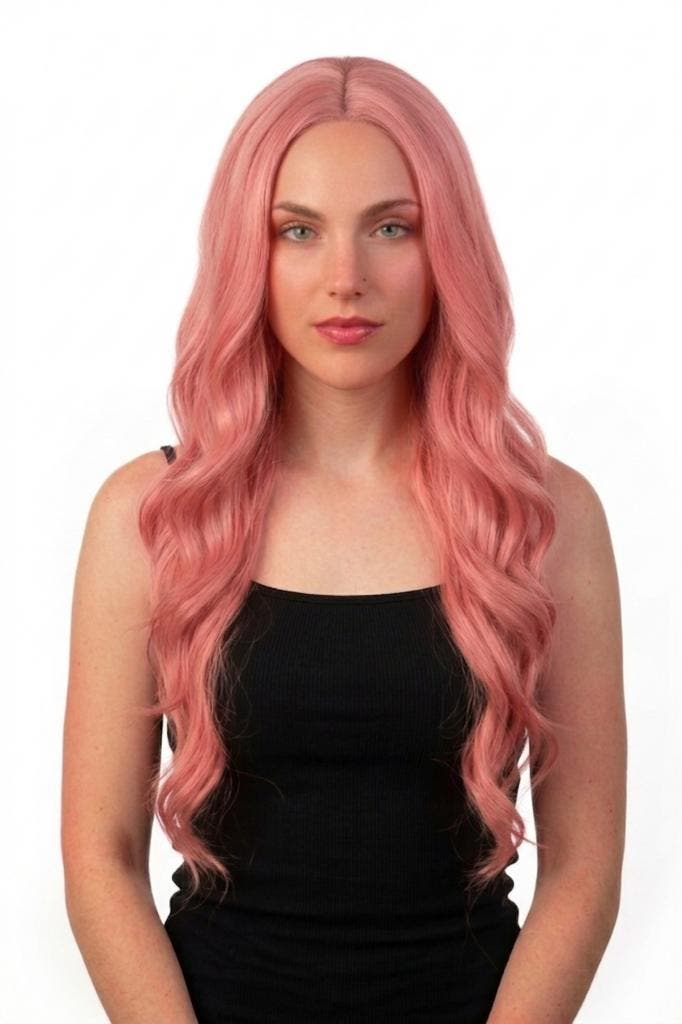 Luxe Extra Lange Zeemeermin Roze Pruik Middenscheiding Licht, Vêtements | Femmes, Costumes de carnaval & Vêtements de fête, Enlèvement ou Envoi