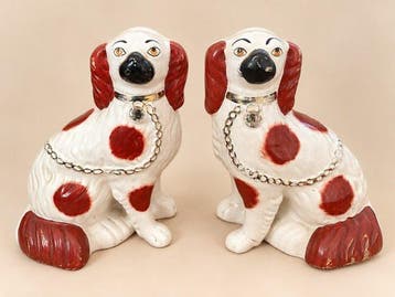 Beeldje - Staffordshire hondjes-hoerenhondjes (2) -