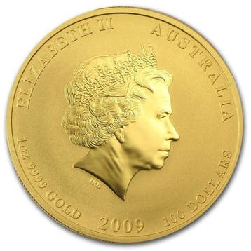 Australie. 100 Pounds 2009 1 oz $100 AUD Australian Gold, Timbres & Monnaies, Métaux nobles & Lingots