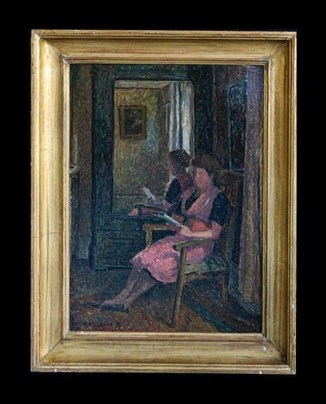 Henri Le Roux (1872-1942) - La liseuse, Antiquités & Art
