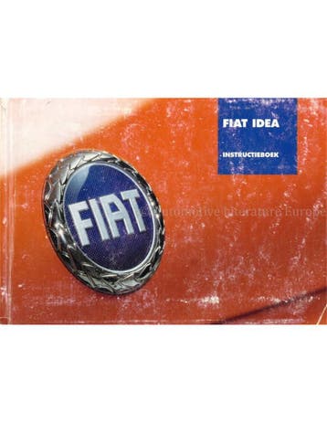2005 FIAT IDEA INSTRUCTIEBOEKJE NEDERLANDS