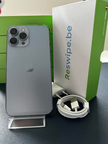 iPhone 13 PRO MAX Blauw Perfect 128GB 256GB +3 jaar garantie, Blauw, Ophalen of Verzenden, Zonder simlock, Zonder abonnement