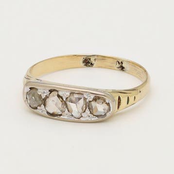 Bague - 18 carats Or jaune Diamant (Naturelle), Bijoux, Sacs & Beauté, Bagues