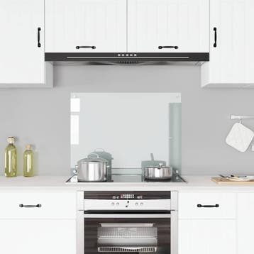 vidaXL Spatscherm keuken 80x60 cm gehard glas transparant, Verzenden