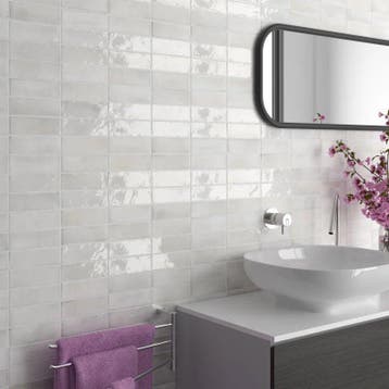 Vloertegel/Wandtegel Equipe Ceramica Coco White Wit Mat 5x15, Ophalen of Verzenden, Vloertegels