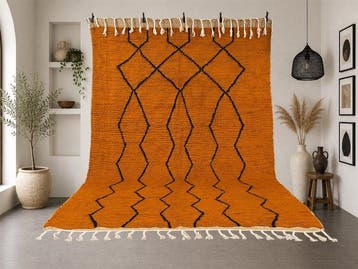 Berber, Tapis en laine 100 % – Tissage traditionnel –