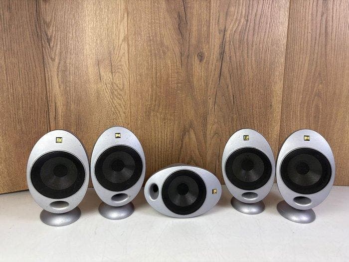 Kef - ‘Eggs’ HTS-2001 - 5 Speakers Luidsprekerset, TV, Hi-fi & Vidéo, Radios
