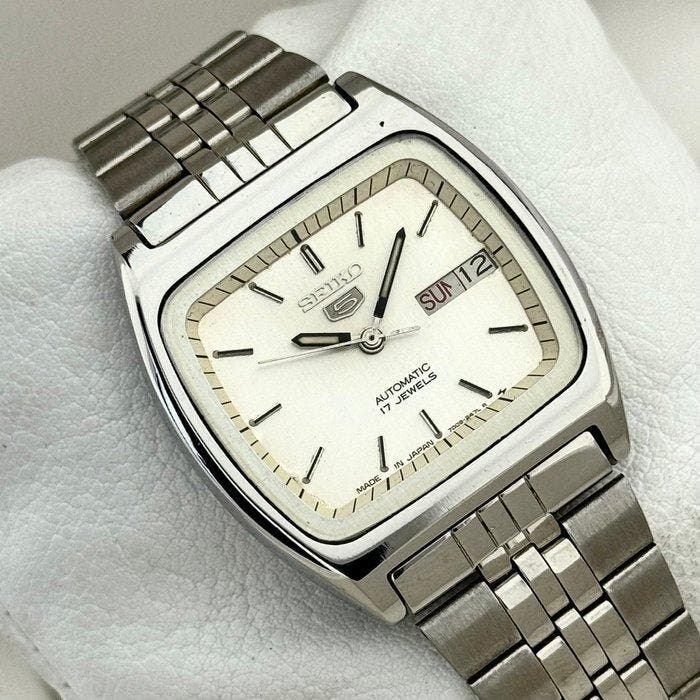 Seiko - Seiko 5 Automatic Day-Date - Zonder minimumprijs -, Bijoux, Sacs & Beauté, Montres | Anciennes | Antiquités