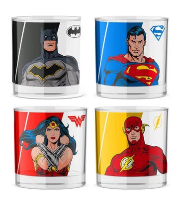 DC Comics Shotglass 4-Pack, Ophalen of Verzenden, Nieuw
