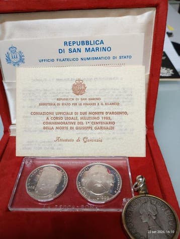 San Marino. 500, 1000 Lire 1966/1982, 3 x Coins (Zonder