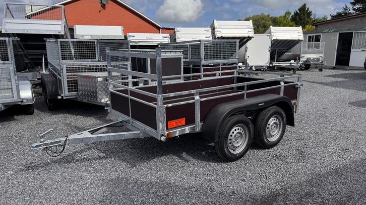 Bakaanhangwagen 257×131 750 Kg Dubbel As, Auto diversen, Aanhangers en Bagagewagens, Nieuw, Ophalen
