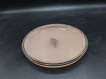Plat - Verre opalin, Argent, Antiquités & Art