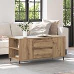 vidaXL Salontafel Artisan Eiken 102 x 44,5 x 50 cm Bewerkt, Huis en Inrichting, Tafels | Salontafels, Verzenden, Nieuw