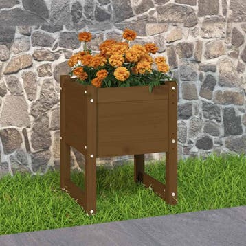 vidaXL Plantenbak 40x40x52,5 cm massief grenenhout, Verzenden