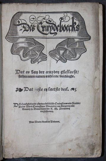 R. Dodoens (Dodonaeus) - Cruydeboeck in den welcken die