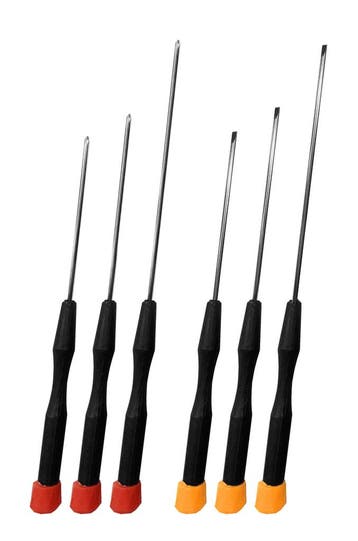 Set van 6 extra lange precisie schroevendraaiers, Verzenden, Nieuw
