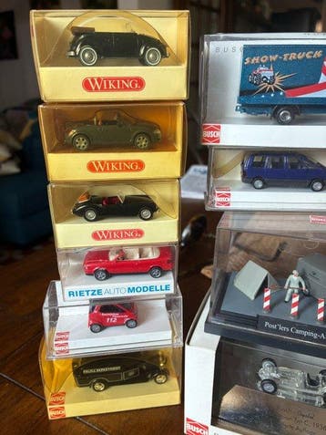 Wiking, Busch, Rietze, Minichamps 1:87 - Voiture miniature