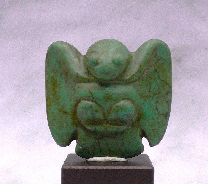 sculptuur, Hongshan Cultuur Adelaar Godheid Sculptuur -, Antiek en Kunst, Curiosa en Brocante