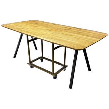 bert plantagie Eettafel Parade 3.0, Huis en Inrichting, Tafels | Eettafels, Verzenden, Zo goed als nieuw, Eikenhout, 100 tot 150 cm