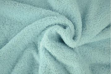 10 meter badstof baby blauw - 150cm breed, 120 cm of meer, Katoen, Verzenden, Blauw