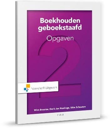Boekhouden geboekstaafd 2 opgaven - Broerse, Verzenden, Nieuw
