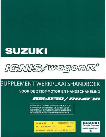 2004 SUZUKI IGNIS | WAGON R PLUS SUPPLEMENT