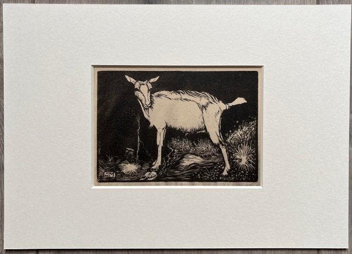 Jan Mankes (1889-1920) - Geit, Antiek en Kunst, Antiek | Overige Antiek