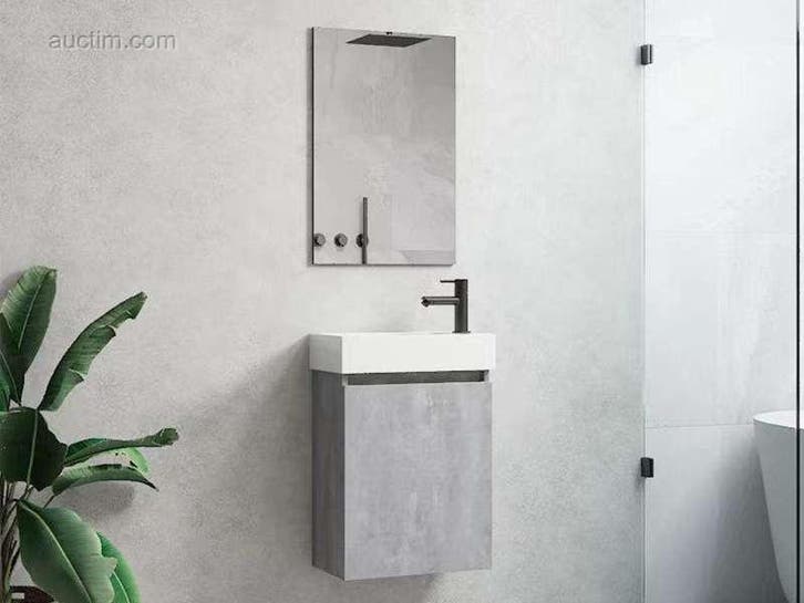 40cm Toiletmeubel Beton grijs - Como 40-05 Bagno..., Doe-het-zelf en Bouw, Verwarming en Radiatoren, Ophalen