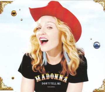 Madonna - Dont Tell Me, Verzenden