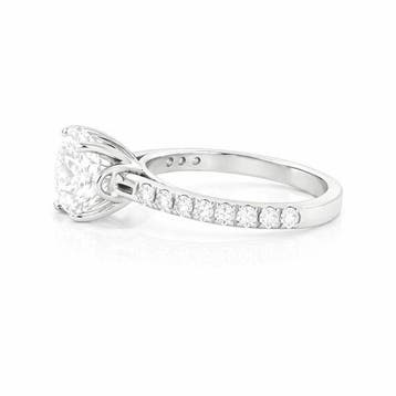 Ring - 14 karaat Witgoud - 2.29ct. tw. Diamant (Lab-grown) -, Nieuw