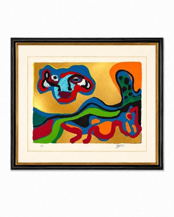 Karel Appel (1921-2006) - Flying hat meets sleeping dog, Antiquités & Art, Antiquités | Autres Antiquités