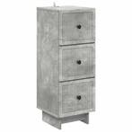 vidaXL Ladekast Betongrijs 33 x 34,5 x 90 cm Bewerkt hout, Huis en Inrichting, Verzenden, Nieuw