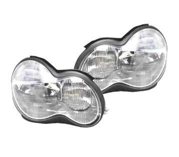 PHARES POUR MERCEDES CLASSE C W203 04-07 RESTYLING, Verzenden