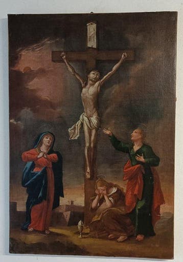Franse school (XVIII) - Crocifissione