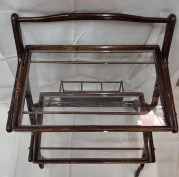 Chariot de service - Bois, Verre, Métal, Antiquités & Art