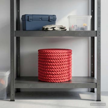 vidaXL Jute Touw 16 mm Rood 100% Tossa jute, Verzenden