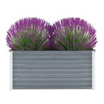 vidaXL Plantenbak verhoogd 100x40x45 cm gegalvaniseerd staal, Verzenden, Nieuw