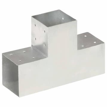 vidaXL Paalverbinding T-vorm 101x101 mm gegalvaniseerd, Verzenden, Nieuw
