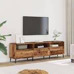 vidaXL Tv-meubel 150x30x44,5 cm bewerkt hout oud houtkleurig, Verzenden, Nieuw