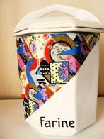 Pot - Faience - 3 +1 voorraadpotten