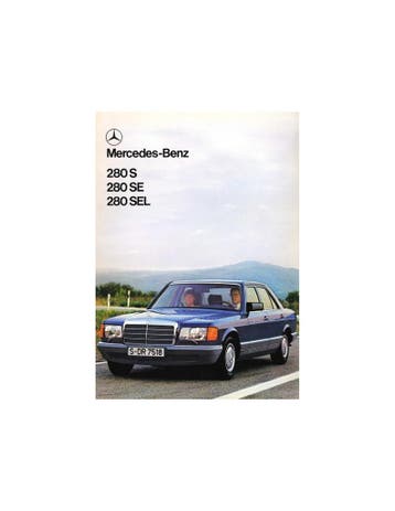 1980 MERCEDES BENZ S KLASSE BROCHURE NEDERLANDS, Nieuw