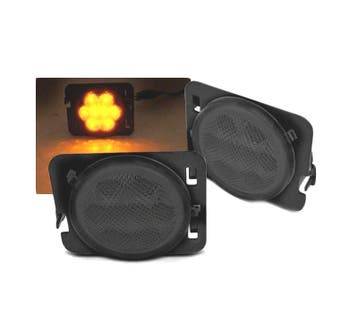 CLIGNOTANTS LATÉRAUX JEEP WRANGLER JK 07-18 LED FUMÉ, Auto-onderdelen, Verzenden, Nieuw