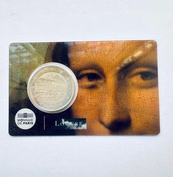 Frankrijk. 2 Euro 2025 Musée du Louvre (4 coincards)