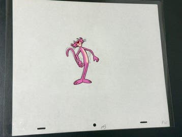 Friz Freleng - Originele animatiecel en tekening van de Pink, CD & DVD