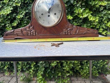 Pendule de cheminée - Bois - 1920-1930 - Junghans Werk 160