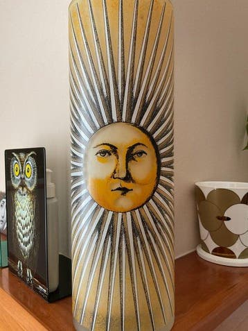 Fornasetti-Milano - Piero Fornasetti - Vaas - Glas - enkel