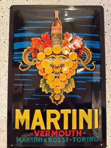 MARTINI metalen reclamebord - Reclamebord - Metaal