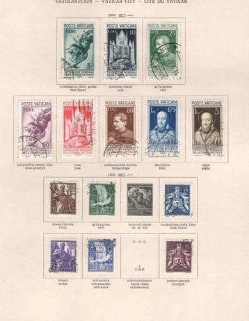 Cité du Vatican 1852/1935 - Collection du Vatican, Postzegels en Munten, Gestempeld